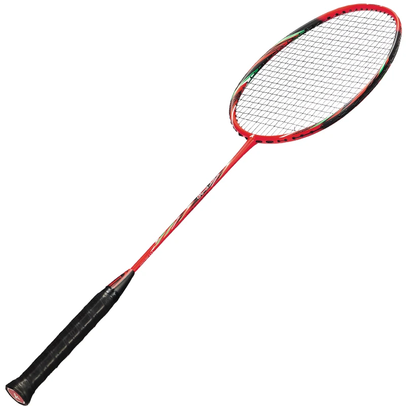 Only74g Kawasaki Red Color Superlight badminton racket Full Carbon Badminton Racket Raquette Badminton Strung With grip