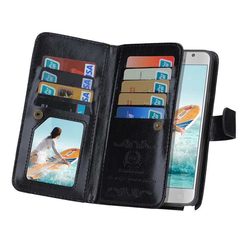 

Luxury Case For Samsung Galaxy Note 4 Case 2 in 1 Detachable Leather Wallet Flip Case For Samsung Galaxy Note 5 Cover