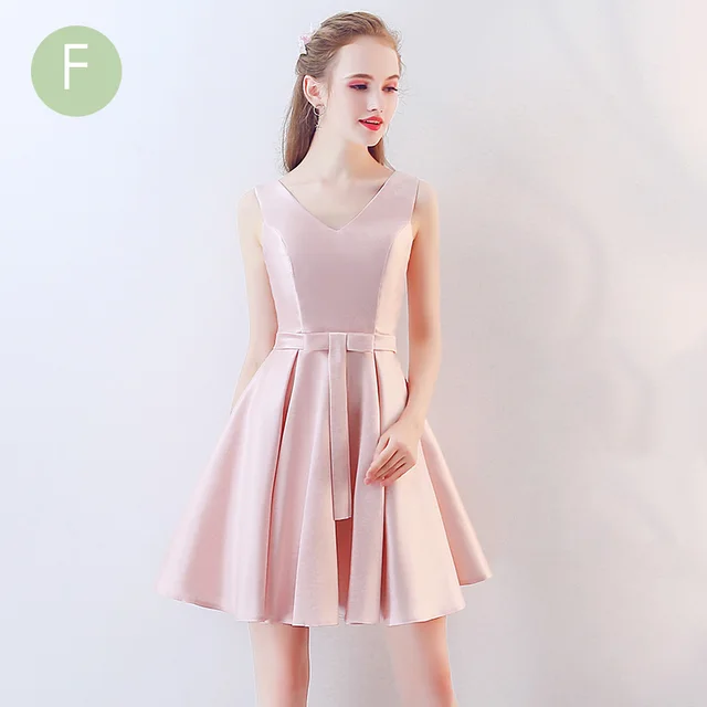 Online Lamya Short Simple Satin Prom Dresses 2018 Elegant A Lamya Short Simple Satin Prom Dresses 2018 Elegant A Line Evening Gowns Women Plus Size Dress Formal Gown Robe De Soiree