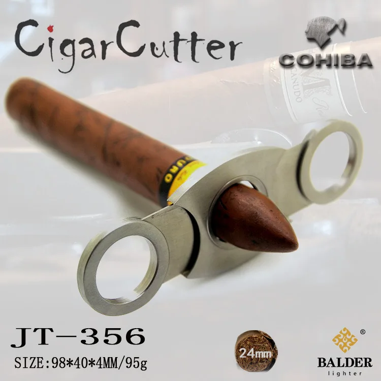 1 шт. Cohiba сигарный резак для сигар из нержавеющей стали двустворчатый ножницы для сигар с кожаный портсигар мешочек и Подарочная коробка JT356