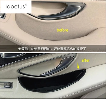 

Lapetus Accessories For Mercedes Benz C CLASS W205 2014 - 2020 Front Car Door Storage Pallet Armrest Container Box Cover Kit
