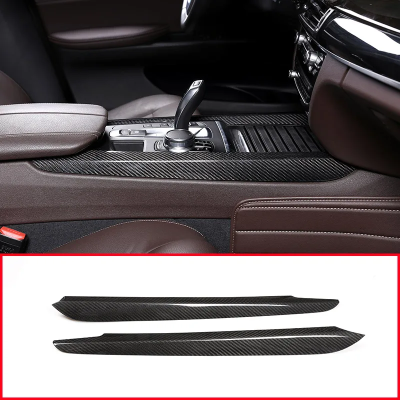 

2pcs Real Carbon fiber Car Center Decoration Trim For BMW X5 f15 X6 F16 2014-2018 Accessories