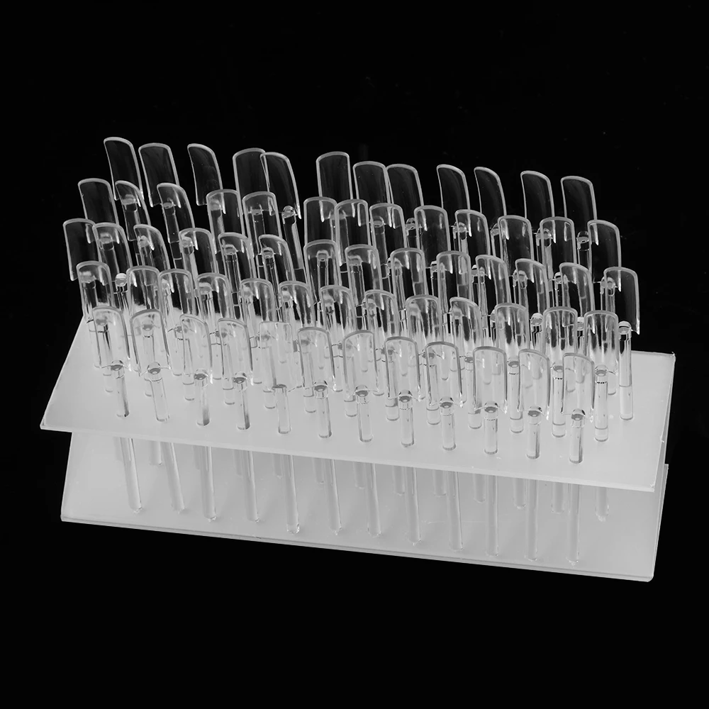 

32/64 Tips Pop Sticks Nail Art Display Stand Practice Tool UV Gel Acrylic Tips Rack Menicure Sticks Display Nail Color Palette