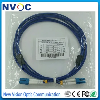 

LC/UPC-LC/UPC Singlemode Duplex 3mm 3m,PVC Jacket,LC-LC UPC SM Armoured armored Fiber Optic Patch Cord Jumper