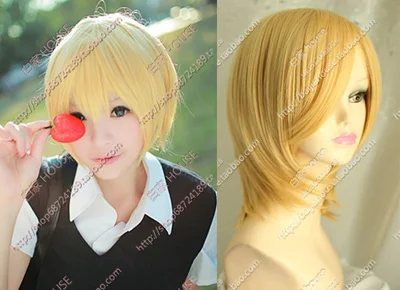 Free Shipping Cos Wig Milk Gold On Short Hair Anime Character Striker Stowe Nancy Wig Milk Life Milk Musclegold Vacuum Aliexpress