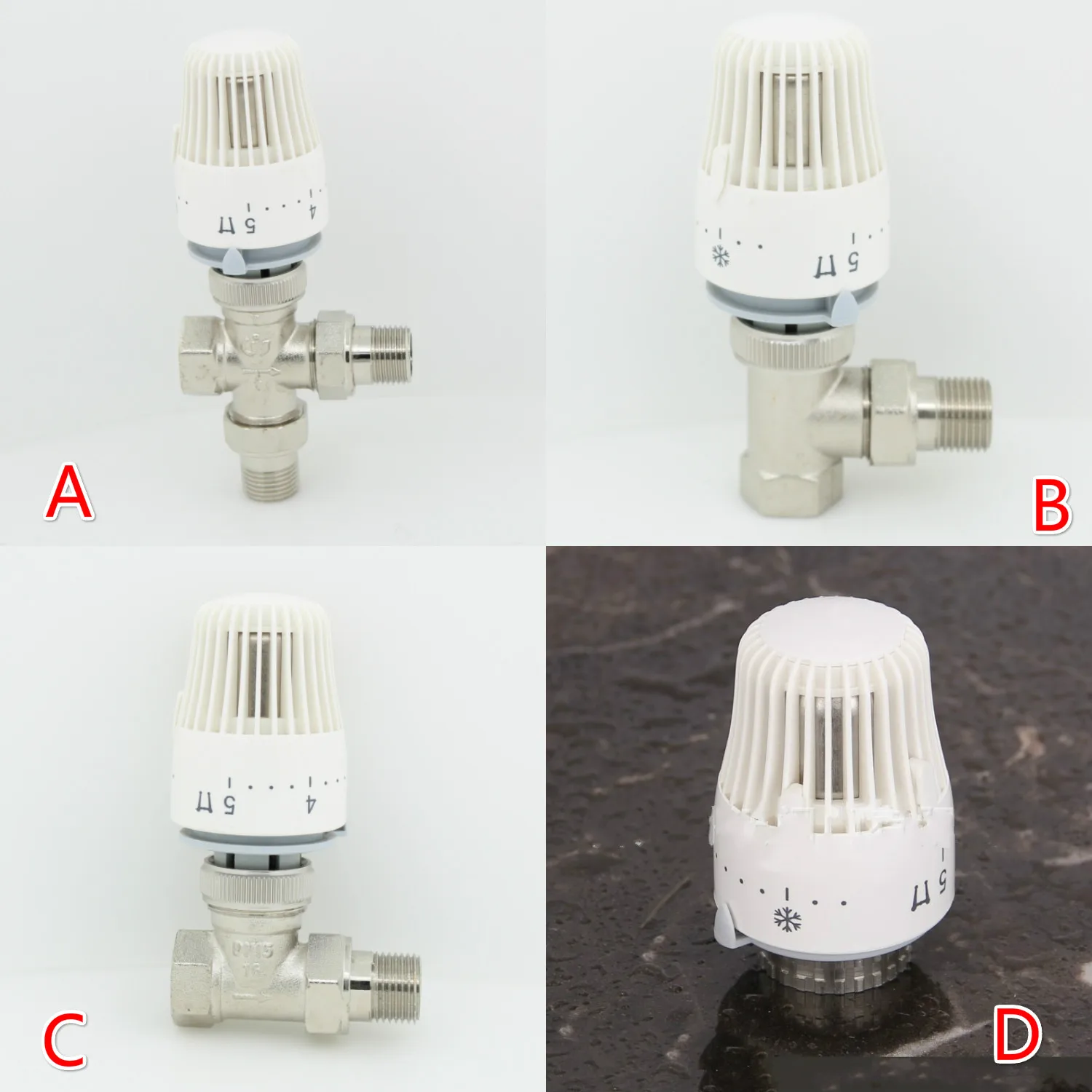

Thermostatic radiator brass valve DN15 DN20 DN25 Floor heating system Thermostatic Radiator Valve Head