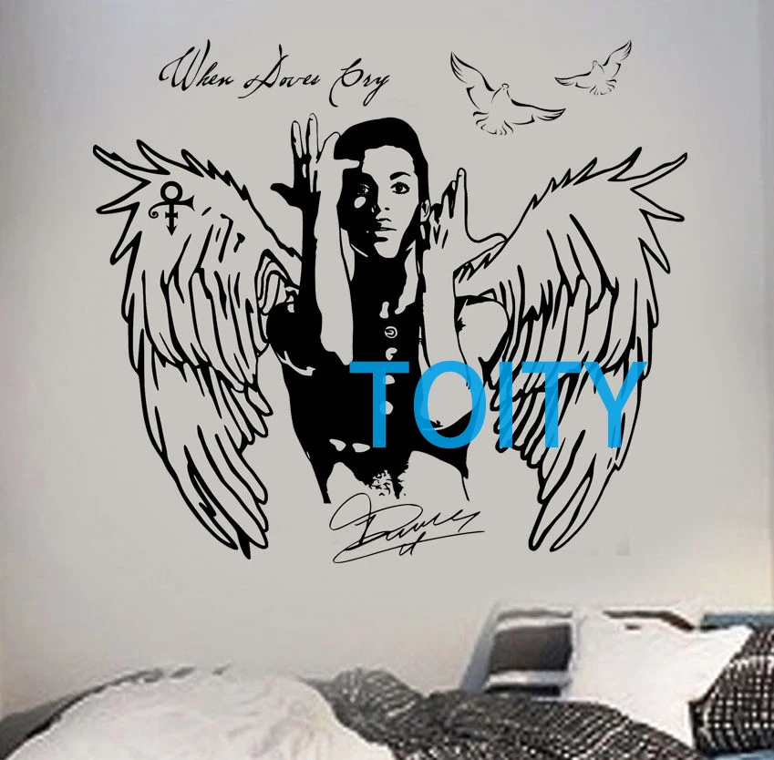 Prince Decal When Doves Cry celebrity pop-singer Wall Art Sticker