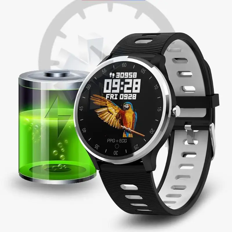 New A9 racket screen ECG smart bracelet Heart rate blood pressure oxygen oxygen IP67 waterproof call message push Step time