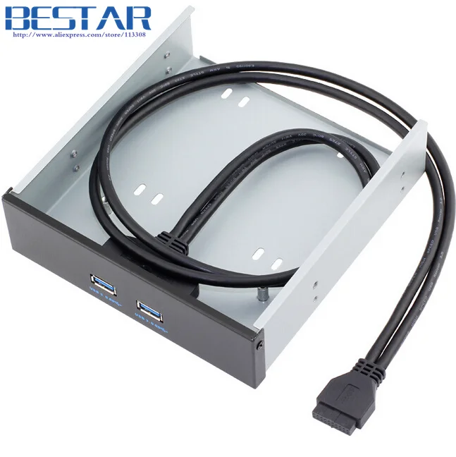 

Desktop Computer 2 Ports USB 3.0 Hub 20 Pin Expansion Front Drive Panel Mount Bracket For Desktop Optical Drives Hard disk Mount
