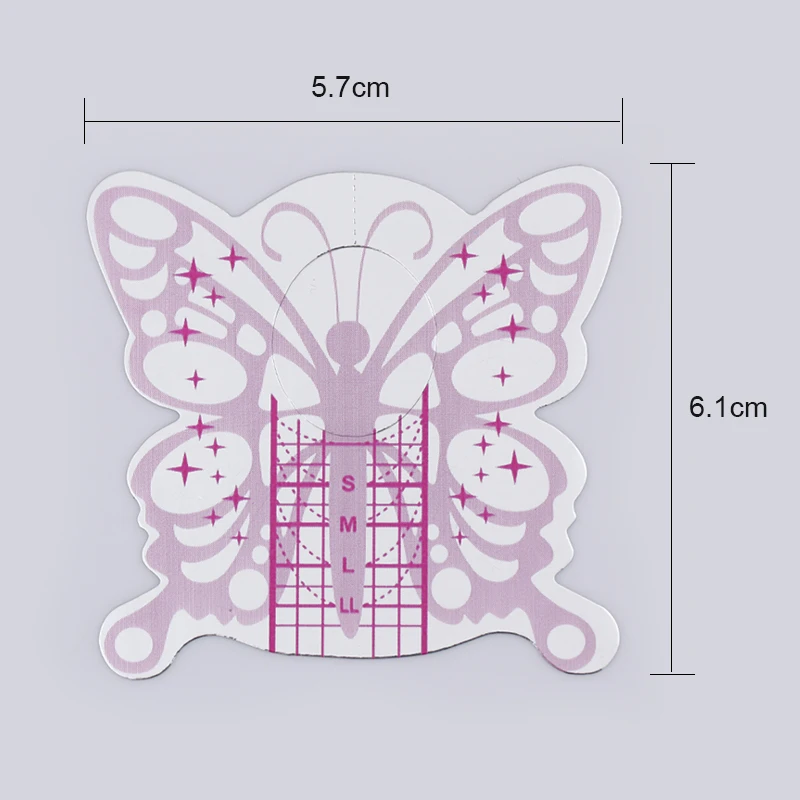 100 шт., в форме бабочки клей гвоздь для УФ Гелевые Типсы для ногтей Расширение Маникюр гель Nail Art вспомогательный инструмент