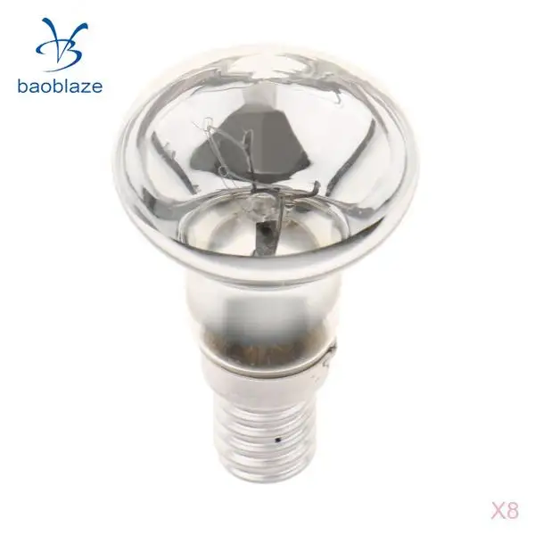 8Pcs E14 R39 Reflector Type Spotlight Spot Light Bulb   Lamp Replacement Small Screw SES 30W
