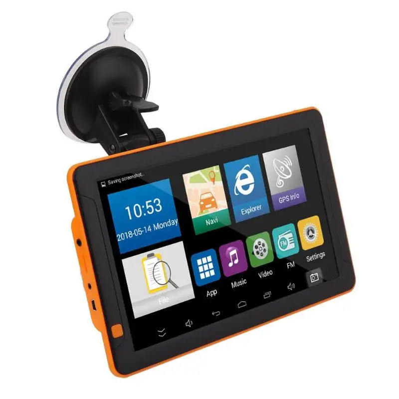 9 zoll Auto GPS Navigator Bluetooth WiFi Android FM Nachtsicht AV IN 512M + 16G Nav Lkw GPS Navigat