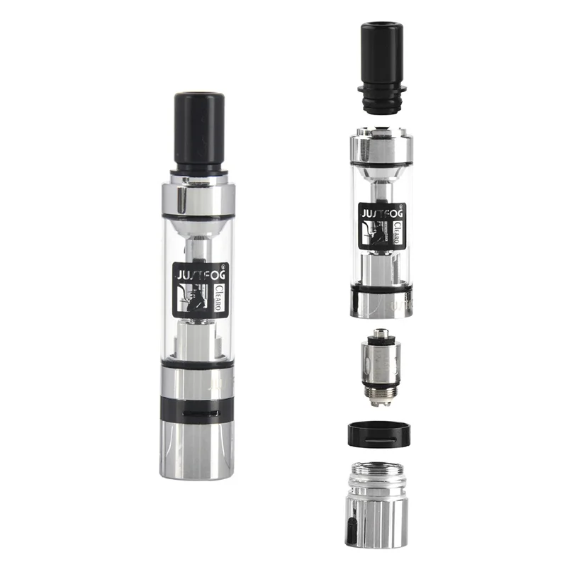 

5pcs Original Justfog Q14 Atomizer 1.8ml 1.6ohm Pyrex Glass Vape Tank Bottom Coil Clearomizer For 510 ego Thread Q14 E-Cigarette