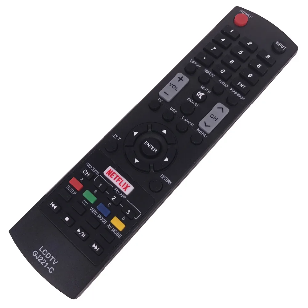 

(4pcs/lot)NEW remote control For SHARP LED TV GJ221-C LC-43LE653U LC-48LE653U LC-55LE653U