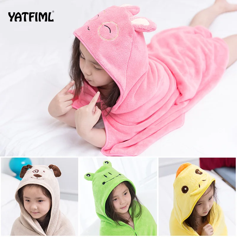 

YATFIML Baby Bath Towel Child Animals Swim Robes Boys And Girls Hooded Cute Bathrobe Beach Pool Swimming rubes