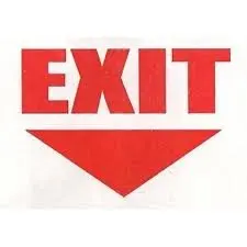 

150x90mm EXIT guide Self adhesive label sticker,product code PL28, free shipping
