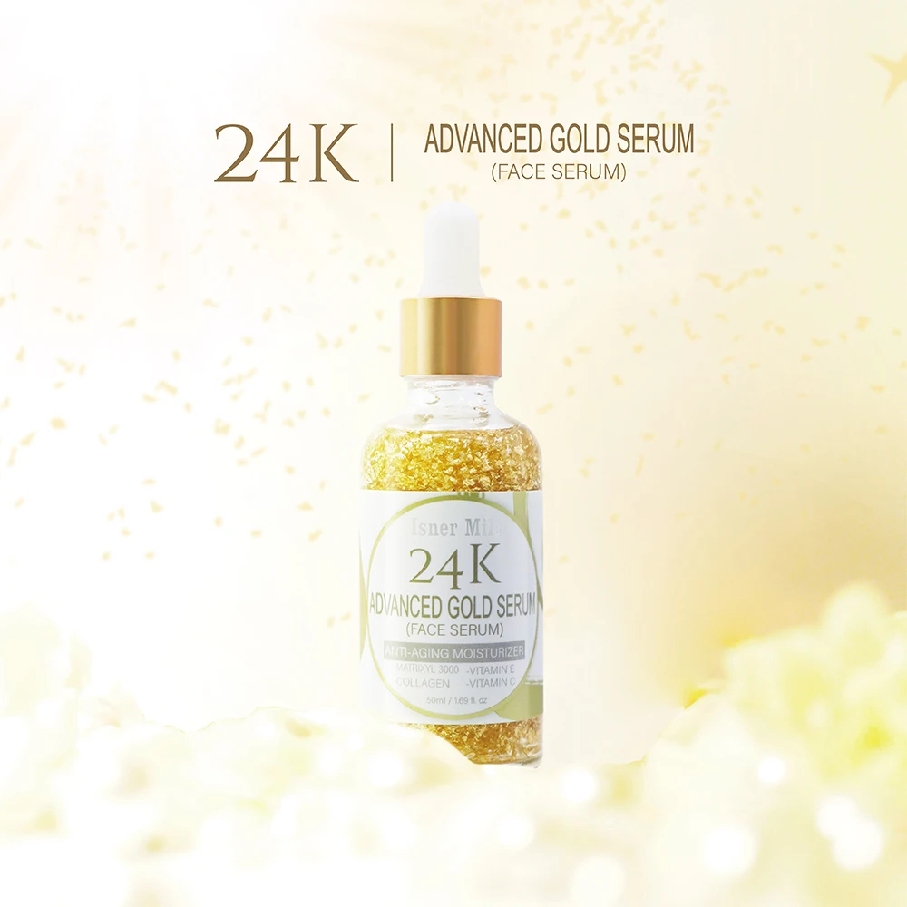 Сыворотка для лица ISNER MILE 24k Advanced Gold отбеливающая увлажняющая осветляющая
