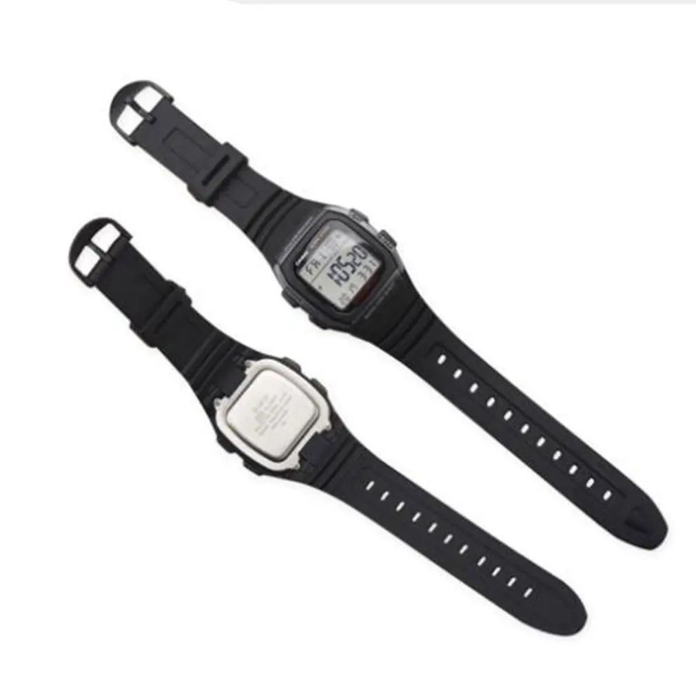 Мягкий силиконовый ремешок для часов Casio W-96H спортивный ремешок с пряжкой из нержавеющей стали сменный ремешок для часов спортивный браслет