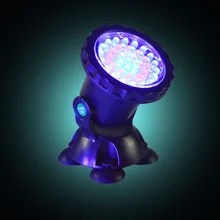 Подводный светильник Водонепроницаемый погружной Точечный светильник с 36-светодиодный лампы Цвет изменение Точечный светильник для аквариума Садовый пруд
