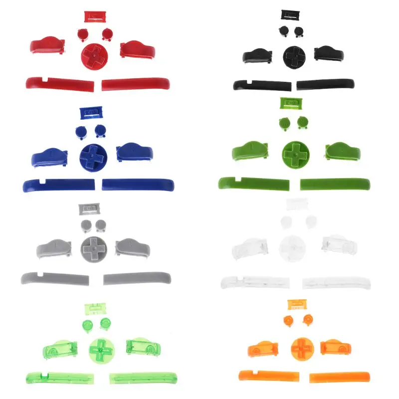 

Button Set Multi-Color Replacement for GBA Gameboy Advance Buttons Frame D Pads Power ON OFF Keypads L R A B