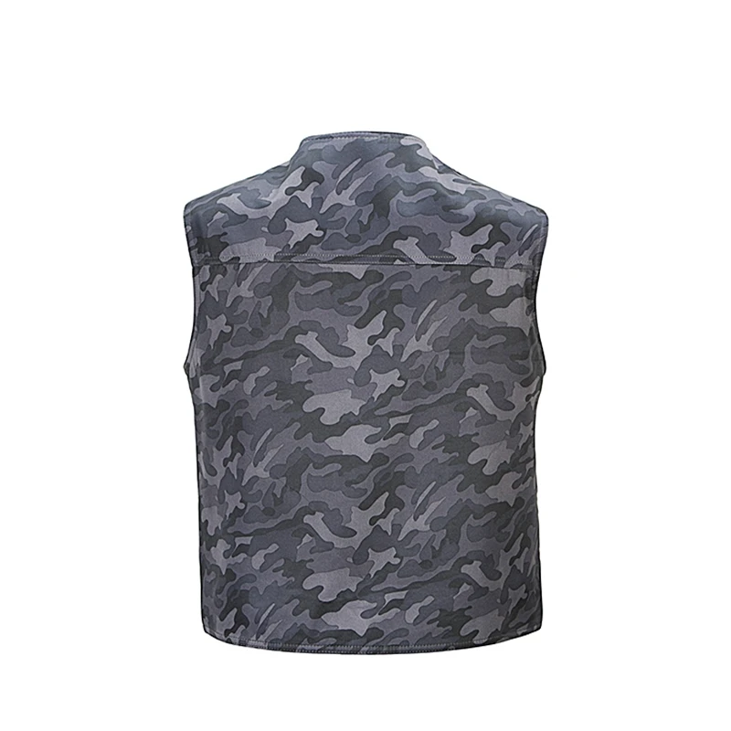 Spring and summer new models vest men multi-pocket camouflage leisure photography Outdoor double sided wear vest plus size S-3XL
