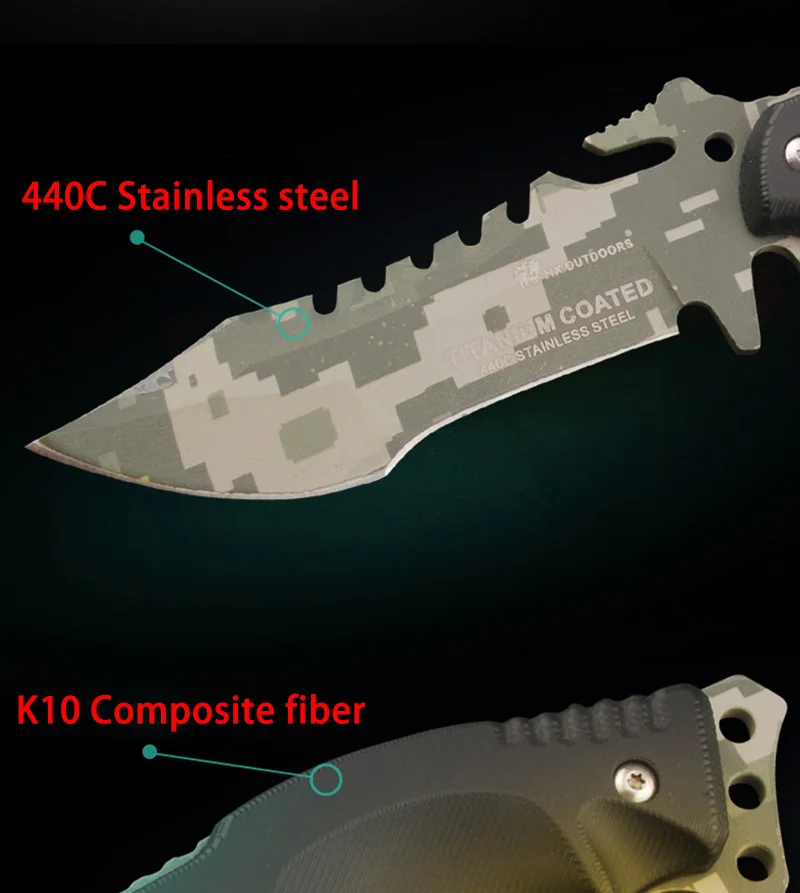 HX на открытом воздухе Trident фиксированный нож для выживания cs go охотничий инструмент faca карманные тактические ножи ganzo 440C Лезвие couteau инструменты для кемпинга