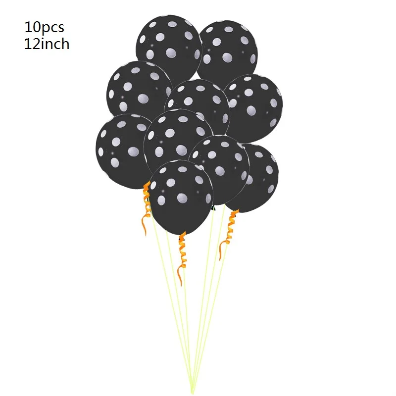 10pcs dot balloons Мультяшные воздушные шары из фольги с пандой, воздушные гелиевые воздушные шары для вечеринки в честь Дня Рождения, аксессуары для детского душа, детские игрушки - Цвет: 10pcs dot balloons