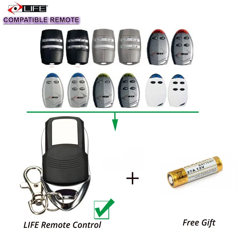 

1pcs Compatible Remote Controller for LIFE FIDO2 / FIDO4 / VIP2 / VIP4 / VIP2R / VIP4R / STAR2 / STAR4 / BRAVO2 / BRAVO