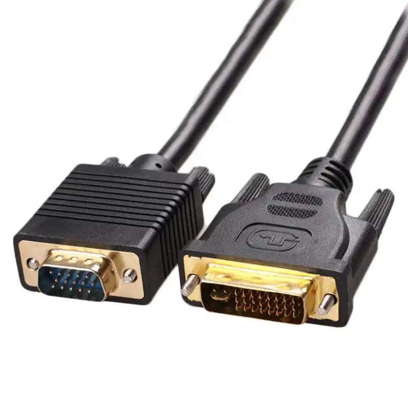 DVI M1 DA 30+5 pin to VGA Dual link+ USB Projector cable 1.7musb