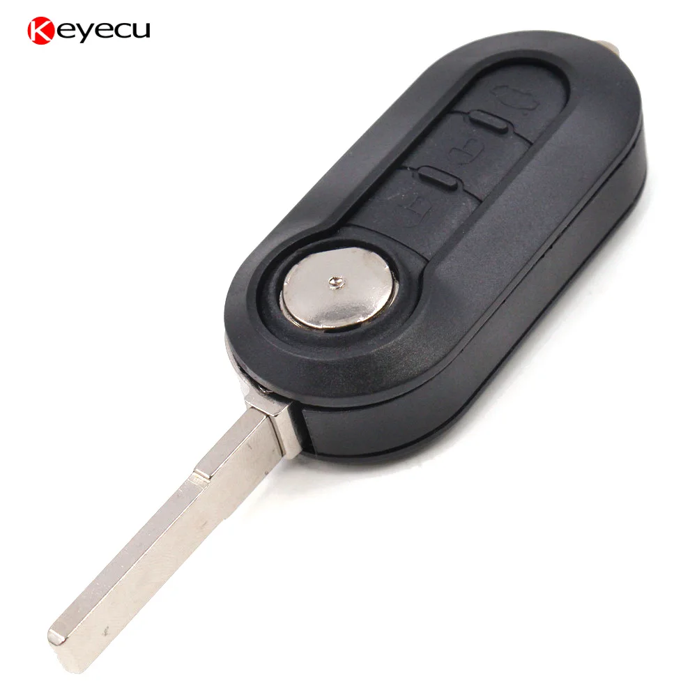 

Keyecu Smart Remote Key 3 Button 433MHz ID46 for Fiat Grande Punto 500 Doblo Florino Punto Qubo- Del-phi 519