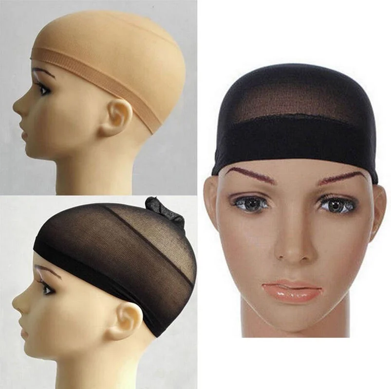 

Hot 2 Pieces/Pack Wig Cap Hair net for Weave Hairnets Wig Nets Stretch Mesh Wig Cap for Making Wigs Hair Net Elastic Mesh Liner