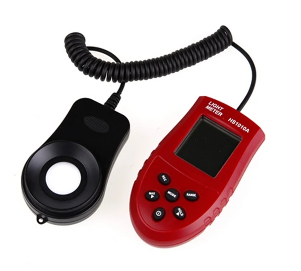 New 200,000 Lux Automatic HS1010A LCD Digital Light Meter Luxmeter Lux/FC Meters Illumination Handhold Light Luminometer 5
