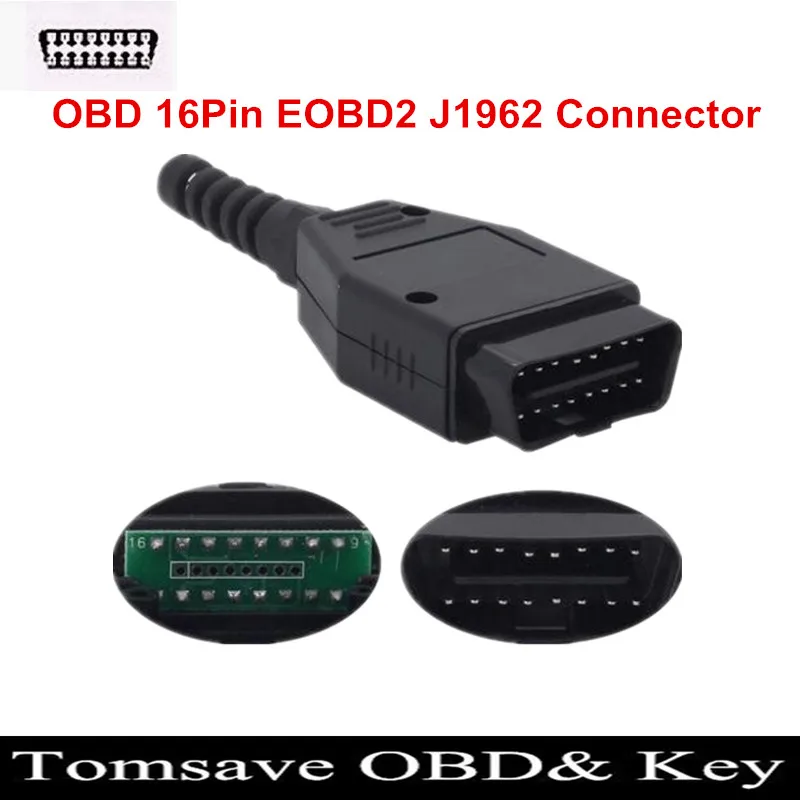 3 шт./лот OBD 16Pin EOBD2 OBDii OBDII OBD2 J1962 штекер адаптера