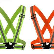 Безопасность, высокая видимость отражение жилет для бега и езды на велосипеде жилет использовать светоотражающий пояс безопасности куртка для взрослых детей
