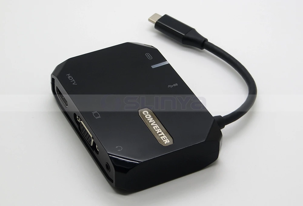 5 in 1type-c  to HDTV converter multifunction adapter 8039190125(5)