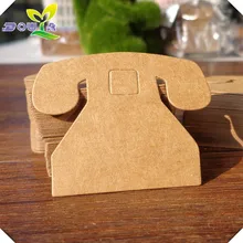 DIY phone graffiti tag gift packaging bag handmade soap box baking bookmark label message card sen european style printed gift baking packaging label wish message card christmas kraft paper small tag