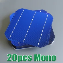 20pcs 4 4 W 18 18 2 high efficiency 156 Mono monocrystalline Solar Cell panel 6x6
