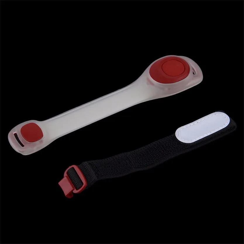Perfect Outdoor Sports 5 Color Reflective Safety Belt Arm Strap Night Cycling Running LED Armband Light 11