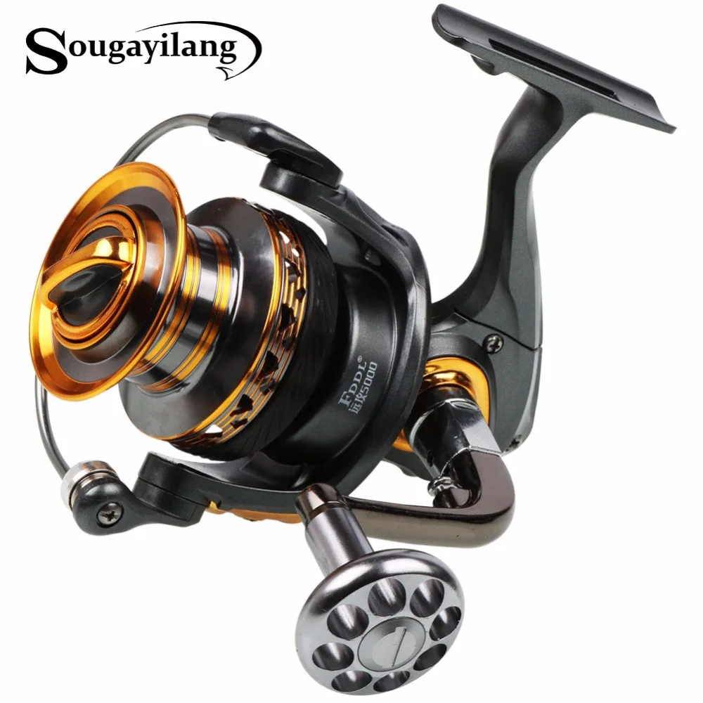 Sougayilang Spinning Fishing Reel Full Metal Body and spoon Water Proof