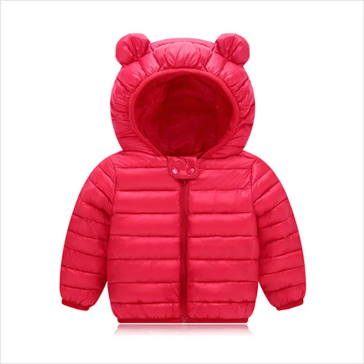 Fanfiluca Toddler Coat Black Hooded Warm Winter Coat Girls Cotton Waistcoat Infant For Baby Boy Jacket Kids Parka Outerwear003