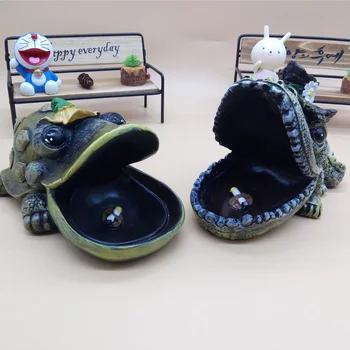 

Resin Tortoise car Ashtrays Creative Ashtrays Countryside Crocodile Cigarettes Ash Tray Ashtray Home Decoration Smoking in car