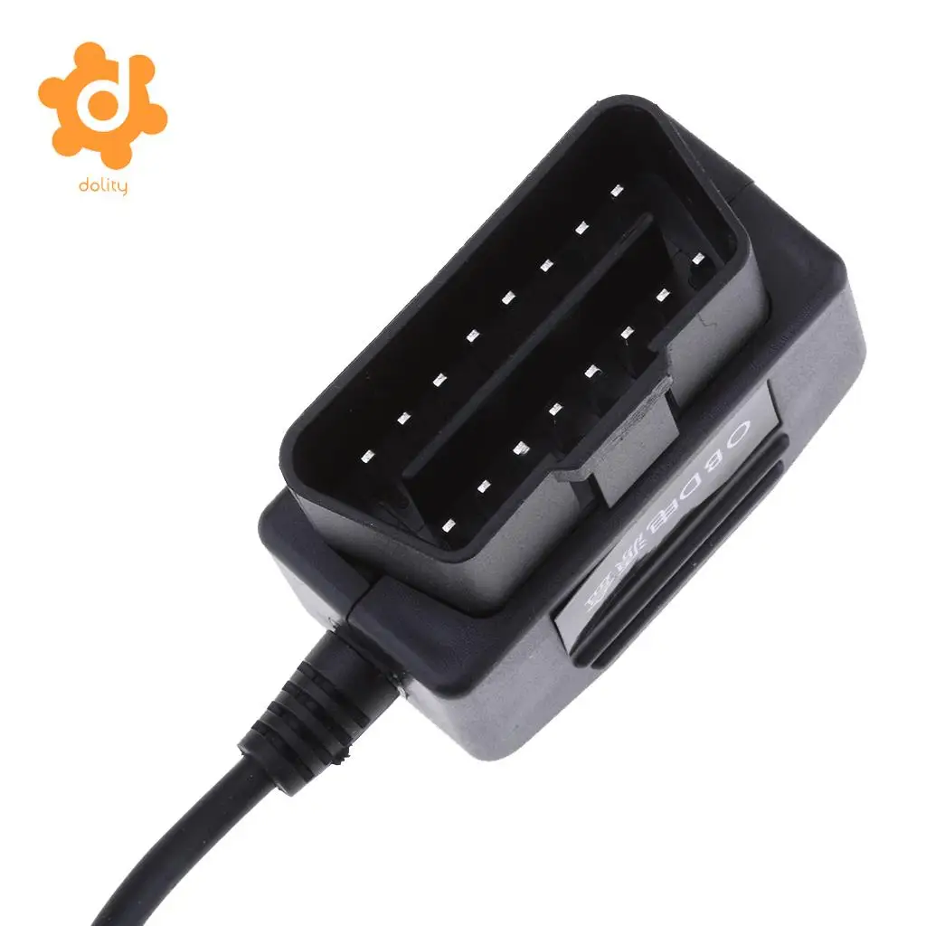 dolity 12/24V to 5V Car Dash Cam Hardwire Adapter Step Down Cable DVR OBD Buck Line