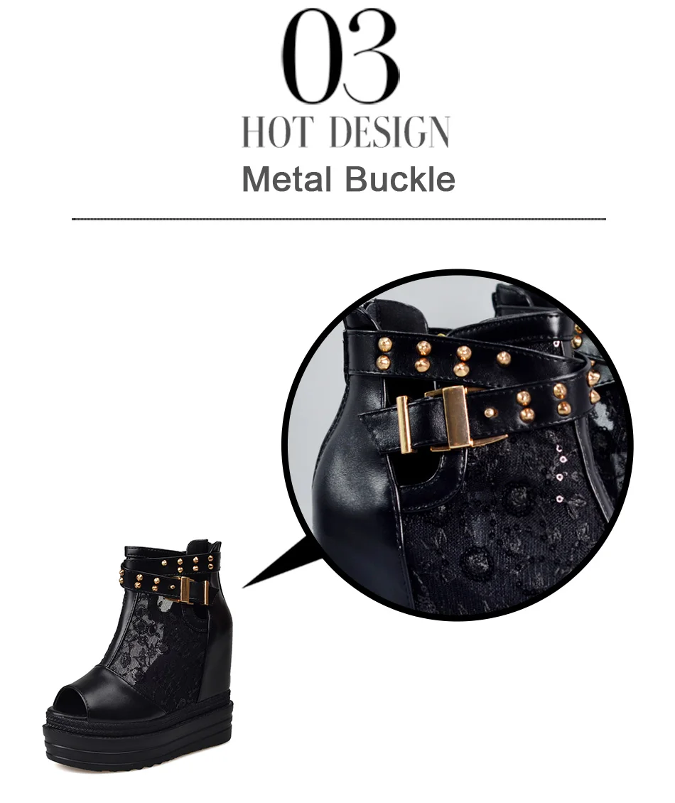 platform wedge boots woman