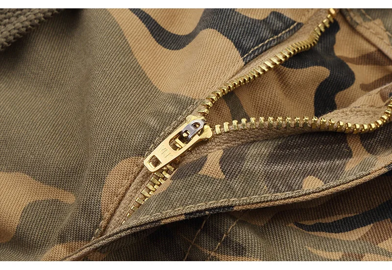 Camouflage Patterned Cargo Shorts