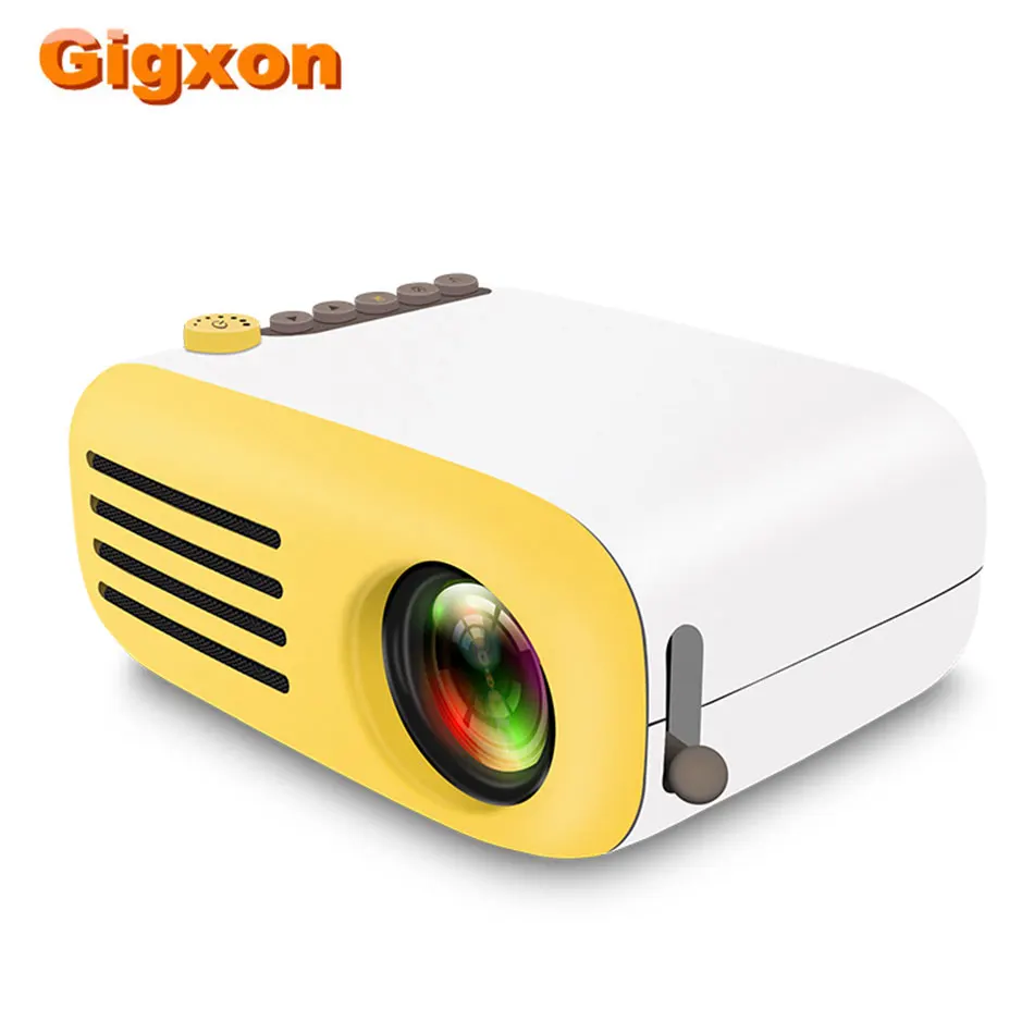 

Gigxon G2000 LED Projector 600 lumen 3.5mm Audio 320x240 Max 1080P Support HDMI USB Card Mini Projector Game Home Media Player