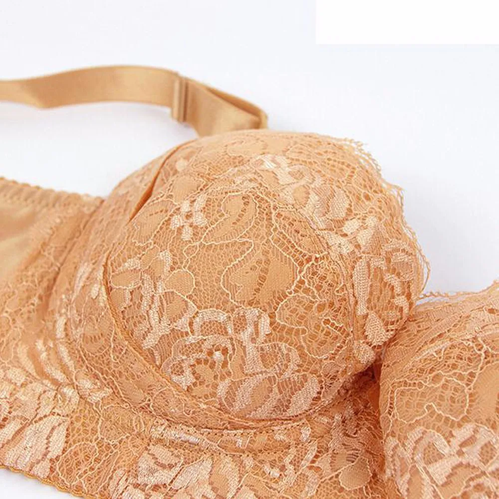 Beautiful Ladies Luxury Bra Women Embroidery Lace Ultra Boost Floral Push  Up Sexy Bras Large Cup Size B C D E F 70 75 80 85 90 - Bras - AliExpress
