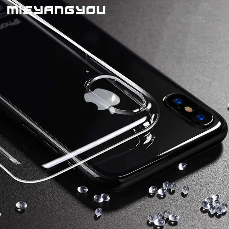 

Ultra Thin Transparent Phone Case For iPhone XS MAX 6.5'' Clear Soft TPU Silicone Full Cover Shockproof Caqa On an iphon Xs Max