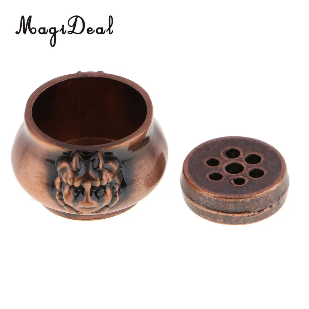Chinese Lion Head Design Incense Burner Stick Holder Incense Base Plug Home Decoration