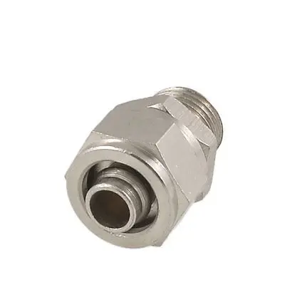 

Silver Tone Metal 0.51" Male Thread 0.31" Hose Quick Joint Connector