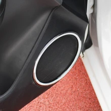 Для KIA RIO K2 2011 2012 2013 ABS хромированная отделка динамик кольцо украшение интерьера кольцо наклейка